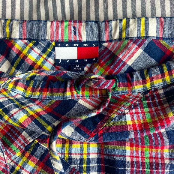 Tommy Jeans Cute Plaid Drawstring Skirt - Picture 7 of 7